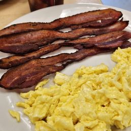 Scrambled eggs and bacon Scrambled eggs and bacon