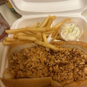 Blue Bird Diner - Buffalo chicken sandwich, fries and coleslaw. - Diners Near Me - Pennsville, New Jersey