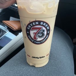 Iced Vanilla Latte with an extra shot