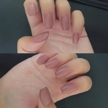 AP Nails - Acrylics fill, coffin shaping and gel color with matte top coat! A little thick & lumpy but not bad for $25. - Nail Salons Near Me - Long Beach, California