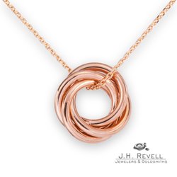 Revell Jewelers - Hand made 14k rose gold pendant.