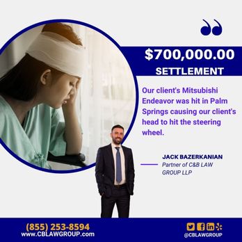 C&B Law Group, LLP - If you need a car wreck lawyer. You found a really good one! Look at our settlements and you can tell, We want you to win BIG. - Personal Injury Law Near Me - Burbank, California C&B Law Group, LLP - If you need a car wreck lawyer. You found a really good one! Look at our settlements and you can tell, We want you to win BIG. - Personal Injury Law Near Me - Burbank, California