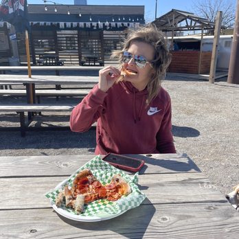The Saucee Sicilian - Mom is loving her pizza. 3/19/22 - Food Trucks Near Me - Oklahoma City, Oklahoma The Saucee Sicilian - Mom is loving her pizza. 3/19/22 - Food Trucks Near Me - Oklahoma City, Oklahoma