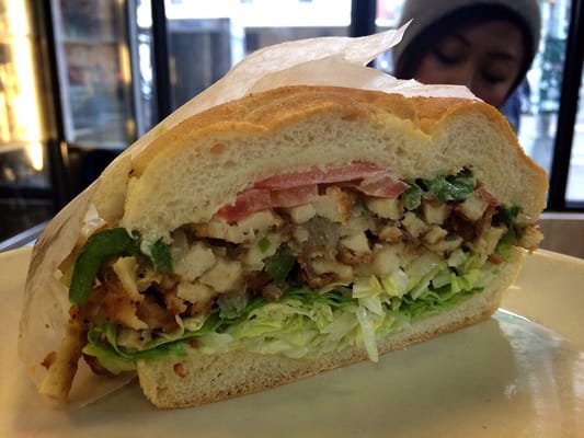Photo of Mott Corner - New York, NY, US. Spicy chicken sandwich