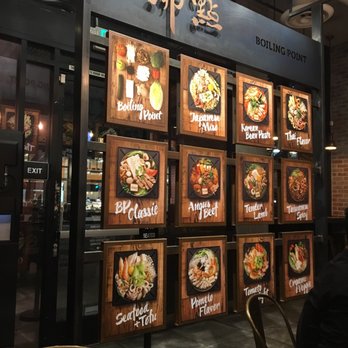 Boiling Point - Menu wall - Taiwanese Near Me - Pasadena, California