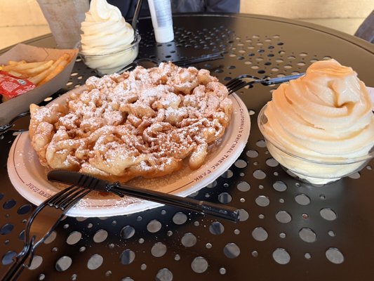 Log Ride Funnel Cake by null
