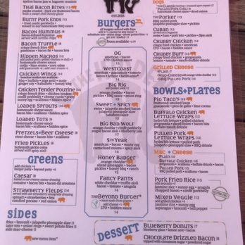 The Hidden Pig - Menu - Burgers Near Me - Haverhill, Massachusetts