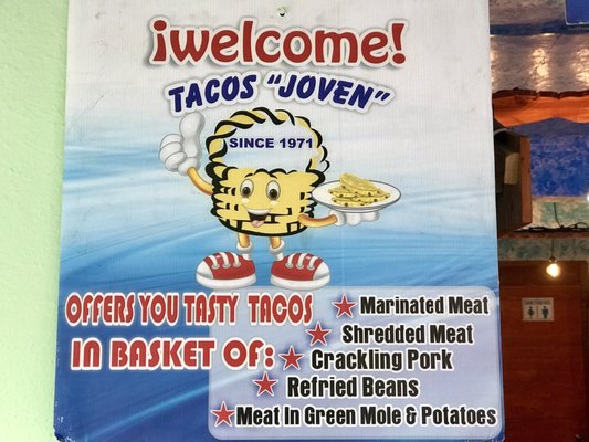 Tacos Joven - Tacos en Canasta by null