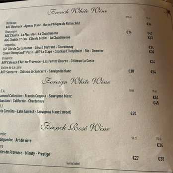Walt’s - An American Restaurant - Wine list - American Near Me - Chessy, 75