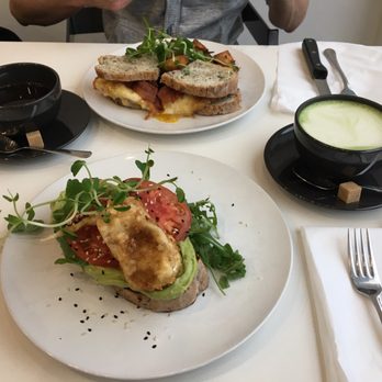 HeadQuarters - Avocado Toast + Breakfast Sandwich  Americano + Matcha Latte - Cafes Near Me - Ottawa, Ontario