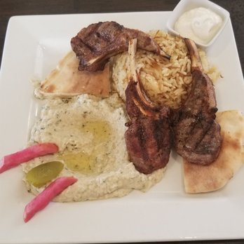 Dvine Mediterranean Experience - Brea - Lamb Chop with Mutabel and Baba Ghanoush - Mediterranean Near Me - Brea, California Dvine Mediterranean Experience - Brea - Lamb Chop with Mutabel and Baba Ghanoush - Mediterranean Near Me - Brea, California