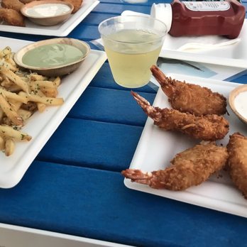 Seaside Cafe - Coconut Shrimp Parmesan Truffle Fries - Pizza Near Me - Key West, Florida Seaside Cafe - Coconut Shrimp Parmesan Truffle Fries - Pizza Near Me - Key West, Florida