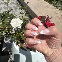 Gel-X classic french nails Gel-X classic french nails