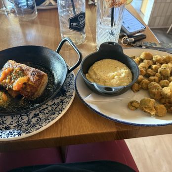 Tupelo Honey Southern Kitchen & Bar - Blackened Mahi-Mahi - New American Near Me - Huntsville, Alabama Tupelo Honey Southern Kitchen & Bar - Blackened Mahi-Mahi - New American Near Me - Huntsville, Alabama