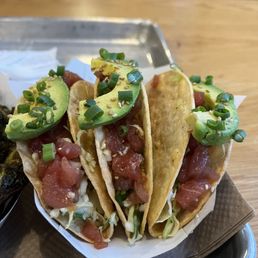 Ahi Poke Crispy Tacos