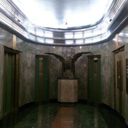 Tour of the Los Angeles Times - Los Angeles Times foyerart deco elevator foyer