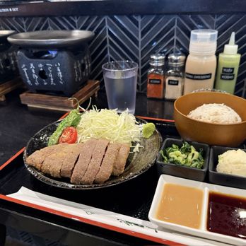 Gyukatsu Rose - Single cutlet set, dressing was delish! - Japanese Near Me - Orlando, Florida Gyukatsu Rose - Single cutlet set, dressing was delish! - Japanese Near Me - Orlando, Florida
