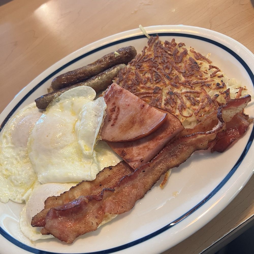 IHOP - Breakfast Sampler with an extra egg - Breakfast & Brunch Near Me - Fontana, California