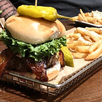 Hops Burger Bar - Spicy Goat, definitely the best burger in the world!!! - Burgers Near Me - Greensboro, North Carolina Hops Burger Bar - Spicy Goat, definitely the best burger in the world!!! - Burgers Near Me - Greensboro, North Carolina