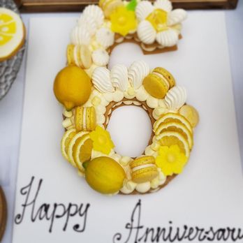 Macarons by Mila Pastry - Happy 6the wedding anniversary - Custom Cakes Near Me Macarons by Mila Pastry - Happy 6the wedding anniversary - Custom Cakes Near Me