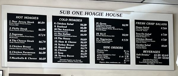 SUB ONE HOAGIE HOUSE - Updated March 2026 - 93 Photos & 126 Reviews ...