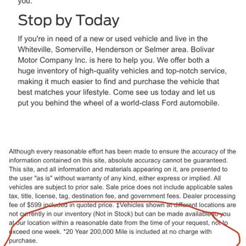 Bolivar Ford - Car Dealers Near Me - Bolivar, Tennessee