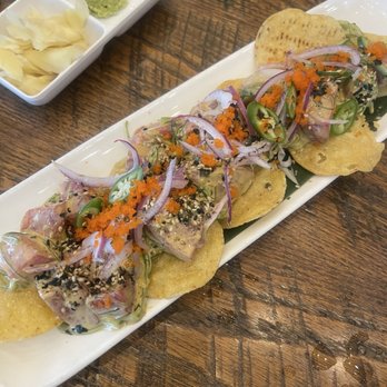 Chubby Sushi & Ramen - Tuna Nachos 8 Pcs - Sushi Bars Near Me - Brea, California Chubby Sushi & Ramen - Tuna Nachos 8 Pcs - Sushi Bars Near Me - Brea, California