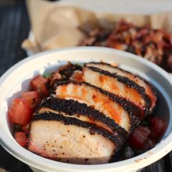 Ricewood - Pork Belly Ricebowl ($15) plus Chili Crisp Bomb (+$1)