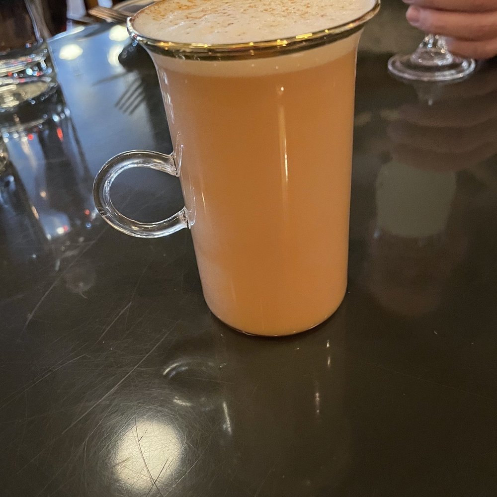 The Ruby Brink - Cocktail with oat milk and black tea - Butcher Near Me - Vashon, Washington The Ruby Brink - Cocktail with oat milk and black tea - Butcher Near Me - Vashon, Washington