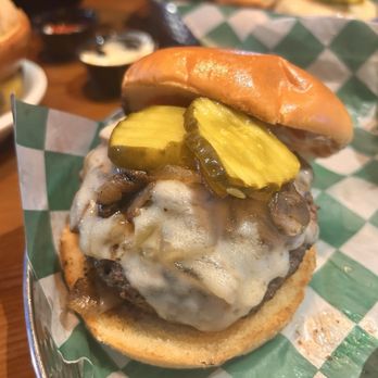 Murphy's Grill - The most delicious Mushroom Swiss Burger - Irish Near Me - ​Boynton Beach, Florida