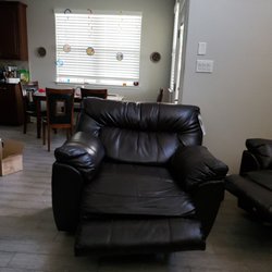 Overstock Furniture and Mattress - The chair is permanently stuck in this position and the frame is bent from normal use.
