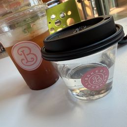 My iced Americano at The DoSeum and a complimentary water cup for the baby. My iced Americano at The DoSeum and a complimentary water cup for the baby.