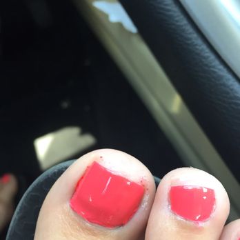 Gossip Nails & Spa - ??? Painted over edges and different shaped nails. $45 for that, no thanks never again! - Nail Salons Near Me - Corpus Christi, Texas Gossip Nails & Spa - ??? Painted over edges and different shaped nails. $45 for that, no thanks never again! - Nail Salons Near Me - Corpus Christi, Texas