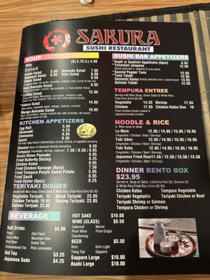 Menu photo 1 Sakura Sushi Easton, MD Menu photo 1 Sakura Sushi Easton, MD
