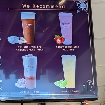 TP TEA - Menu as of Oct 12 2023 - Bubble Tea Near Me - San Mateo, California TP TEA - Menu as of Oct 12 2023 - Bubble Tea Near Me - San Mateo, California