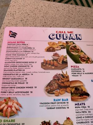 Menu photo 4 Call Me Cuban Miami Beach, FL