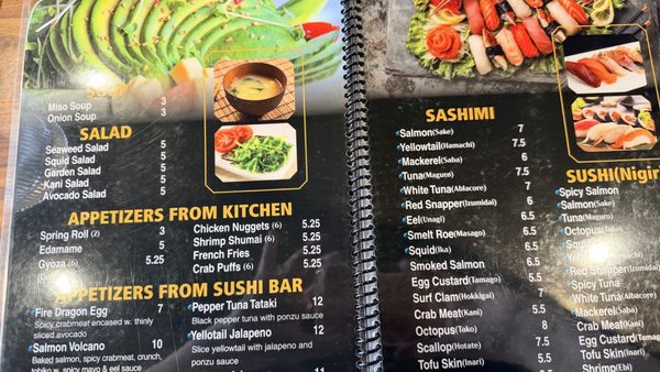 Menu photo 3 Kintaro Tucson, AZ