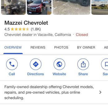 Mazzei Chevrolet - Dealership - Auto Parts & Supplies Near Me - Vacaville, California