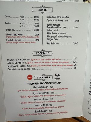 Menu photo 2 Le Monchu Chamonix Mont Blanc, 74 Menu photo 2 Le Monchu Chamonix Mont Blanc, 74