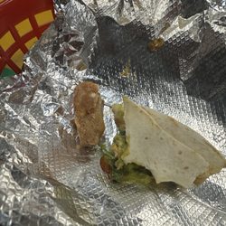 Fuzzy's Taco Shop - Raw chicken