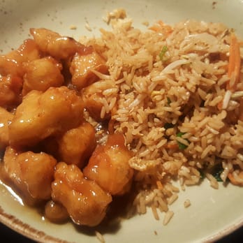 P.F. Chang's - The lunch portion of the Honey chicken and fried rice - Chinese Near Me - Grapevine, Texas