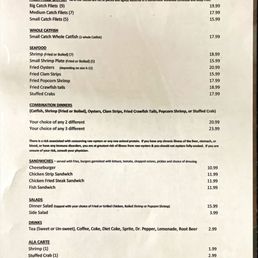 Menu page 1 Menu page 1