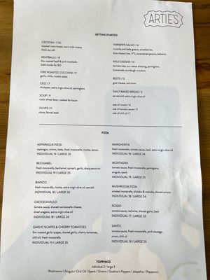 Menu photo 8 Artie's Maplewood, NJ
