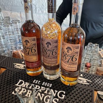 Dripping Springs Distilling - Their bourbon offerings (different ages - you get to try them) - Distilleries Near Me - Dripping Springs, Texas Dripping Springs Distilling - Their bourbon offerings (different ages - you get to try them) - Distilleries Near Me - Dripping Springs, Texas