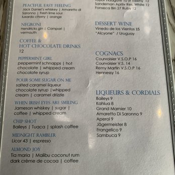 Humphreys Restaurant - After dinner drinks - Seafood Near Me - San Diego, California