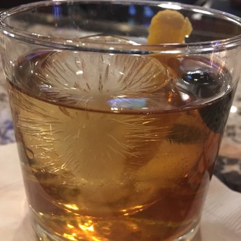 Copper Fox Gastropub - Old fashioned with sparkling ice sphere!!! - New American Near Me - Chicago, Illinois