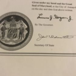 Angie’s Mobile Notary - Licensed in the state of Maryland and servicing all counties within the state .