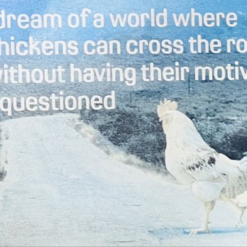 Dinah's Chicken - Humorous chicken wall art - Chicken Shop Near Me - Glendale, California