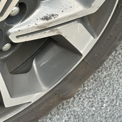 Avis Rent A Car - Second unsafe car they tried to give me. See the bump on the tire, it's a matter of time before it pops