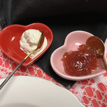 Queen of Hearts - Clotted cream and strawberry jam. 5/5 - indulgent and yet not overly sweet. - Caterers Near Me - Henderson, Nevada Queen of Hearts - Clotted cream and strawberry jam. 5/5 - indulgent and yet not overly sweet. - Caterers Near Me - Henderson, Nevada